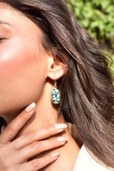 Handmade Turquoise & Sterling Silver Dangle Drop