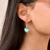Handmade Aurora Opal & Sterling Silver Dangle Drop Earrings for Women