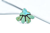 Handmade Royston Turquoise & Mojave Turquoise Sterling Silver Adjustable Ring