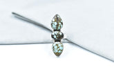 Handmade Blue Moon Dry Creek Turquoise & Sterling Silver Adjustable Crawler Ring
