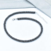 Handmade 7MM Sterling Silver Saucer Pearl Beaded Necklace