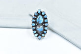 Handmade Golden Hill Turquoise & Sterling Silver Ring Adjustable Ring
