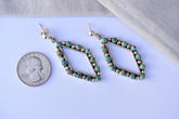 Handmade Mojave Turquoise & Sterling Silver Post Stud Earrings