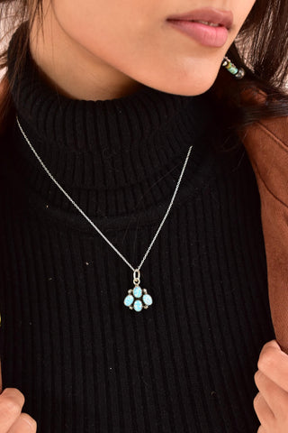 Handmade Sparkling Opal 925 Sterling Silver Pendant