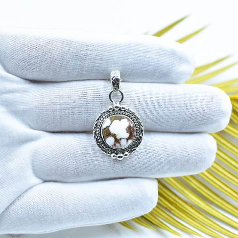 Handmade Wild Horse Pendant in 925 Sterling Silver