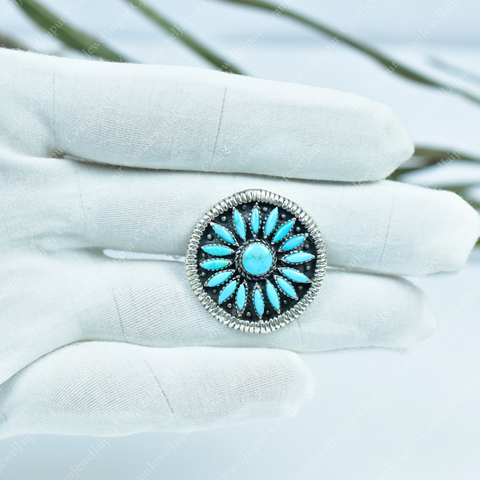 Handmade Turquoise 925 Sterling Silver Ring