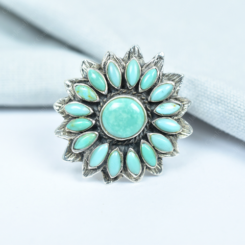 Handmade Turquoise 925 Sterling Silver Ring