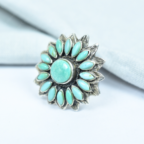 Handmade Turquoise 925 Sterling Silver Ring