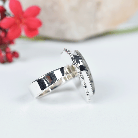 K2 Jasper Sterling Silver Heart Ring | Silver Rings for Women