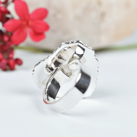 K2 Jasper Sterling Silver Heart Ring | Silver Rings for Women