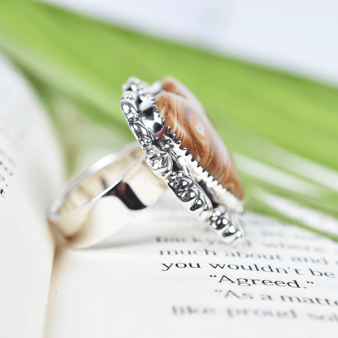 Serpentine Heart 925 Silver Ring | Sterling Silver Rings