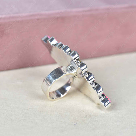  Mother of Pearl & Sparkling Opal Rings for Women | 925 Silver Ring 