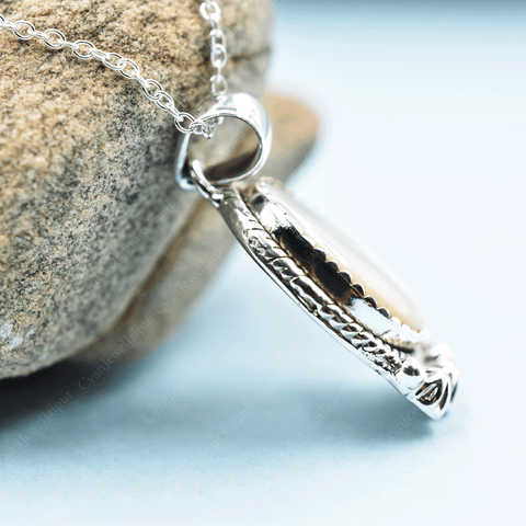 Mother of Pearl 925 Sterling Silver Pendant Necklace | Unique Jewelry