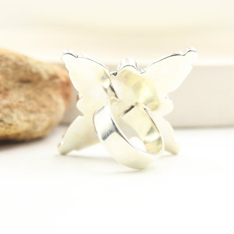 Dahlia Turquoise & Wild Horse Sterling Silver Ring | 925 Jewelry