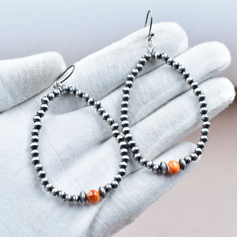 Spiny Oyster Turquoise Earrings | 925 Sterling Silver Jewelry