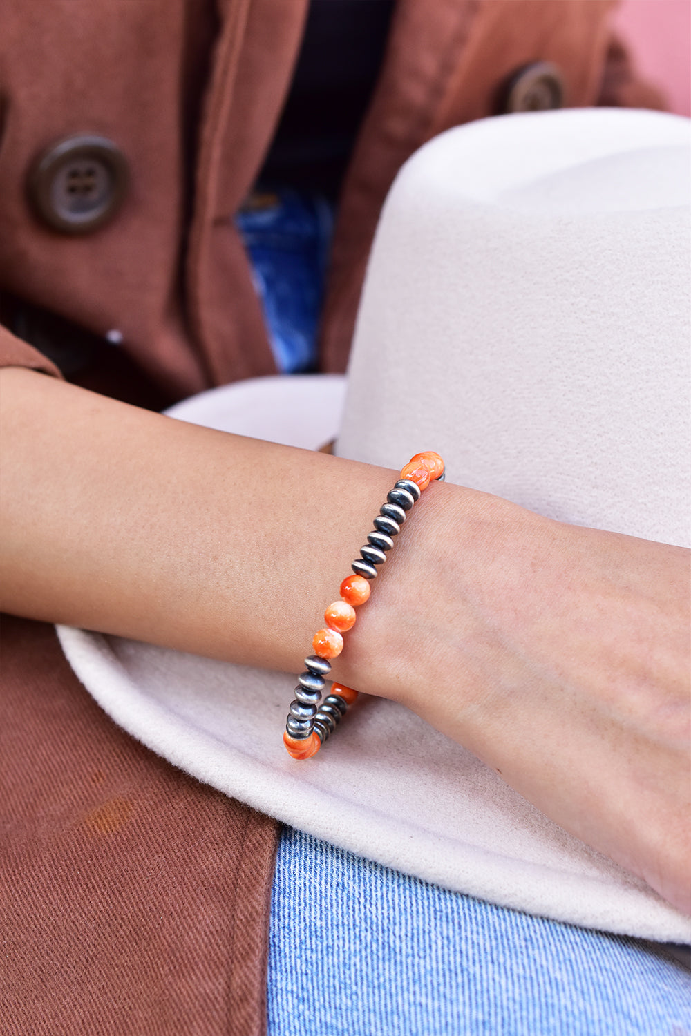Spiny Oyster Turquoise Bracelet | 925 Sterling Silver