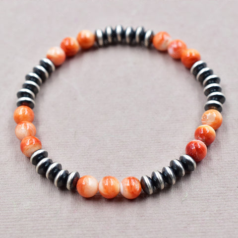 Spiny Oyster Turquoise Bracelet | 925 Sterling Silver
