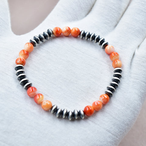 Spiny Oyster Turquoise Bracelet | 925 Sterling Silver