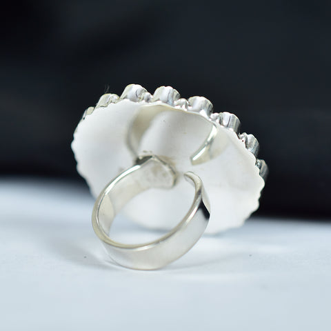 Black Onyx & Cubic Zircon Ring | 925 Sterling Silver