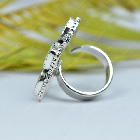 Handmade Aurora Opal 925 Sterling Silver Ring