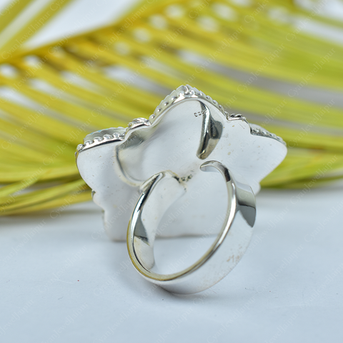 Handmade Aurora Opal 925 Sterling Silver Ring