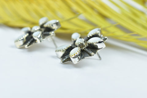 Handmade Mother of Pearl Earring in 925 Sterling Silver