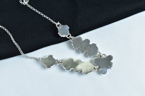 Handmade Zebra Jasper 925 Sterling Silver Necklace