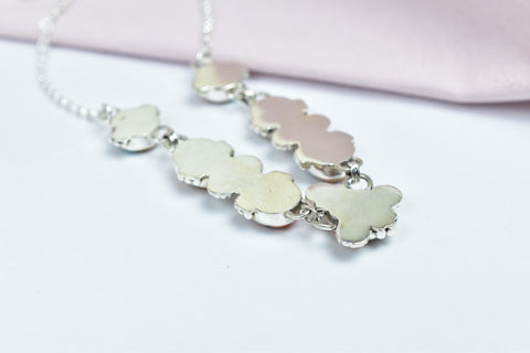 Handmade Spiny Oyster Turquoise Necklace in 925 Sterling Silver