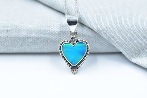 Handmade Aurora Opal 925 Sterling Silver Pendant