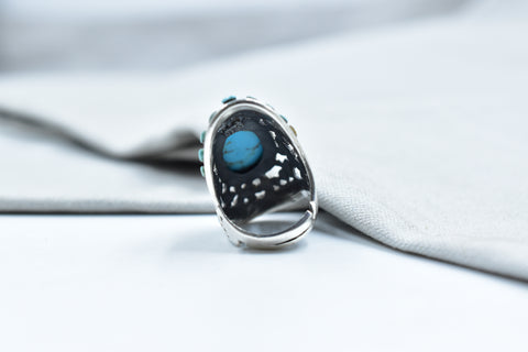 Handmade Natural Turquoise & Sterling Silver Ring