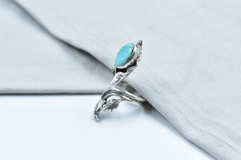 Handmade Turquoise & Sterling Silver Ring
