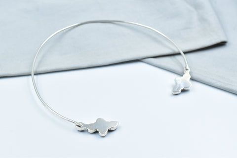 Handmade White Buffalo 925 Sterling Silver Necklace