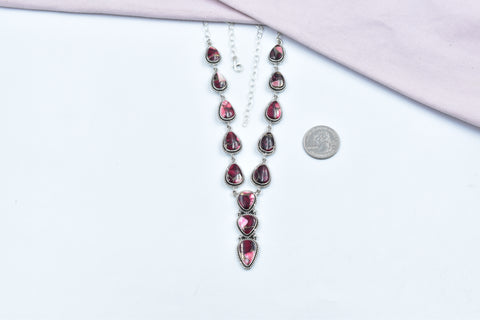 Handmade Rose Dahlia Turquoise 925 Sterling Silver Necklace