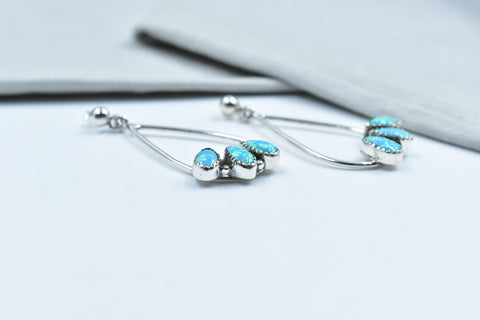 Handmade Balloon Opal 925 Sterling Silver Studs Earring
