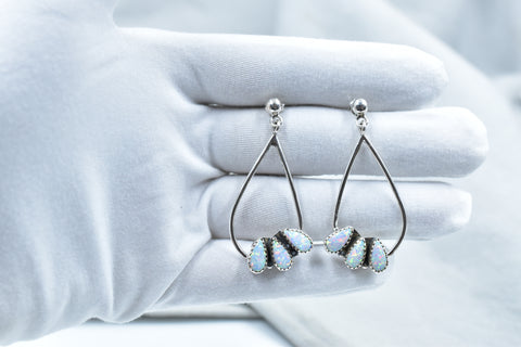 Handmade Balloon Opal 925 Sterling Silver Studs Earring