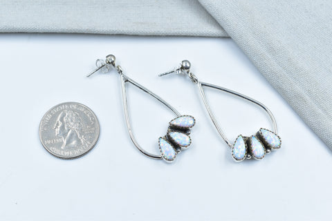 Handmade Balloon Opal 925 Sterling Silver Studs Earring