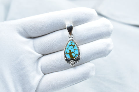 Handmade Sierra Bella Turquoise 925 Sterling Silver Pendant