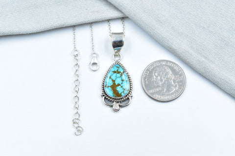 Handmade Sierra Bella Turquoise 925 Sterling Silver Pendant