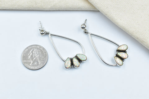Handmade Balloon Opal 925 Sterling Silver Studs Earring