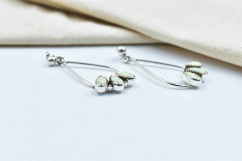 Handmade Balloon Opal 925 Sterling Silver Studs Earring