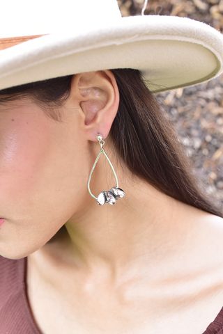 Handmade Wild Horse 925 Sterling Silver Studs Earring