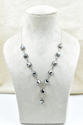 Handmade White Buffalo 925 Sterling Silver Necklace