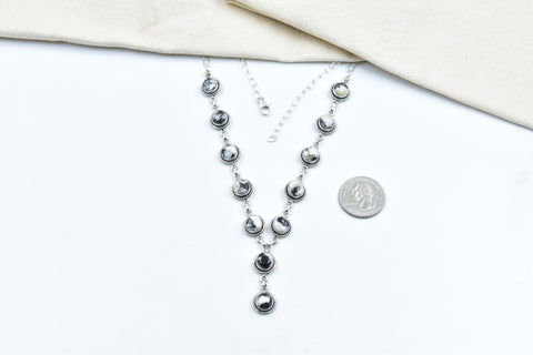 Handmade White Buffalo 925 Sterling Silver Necklace