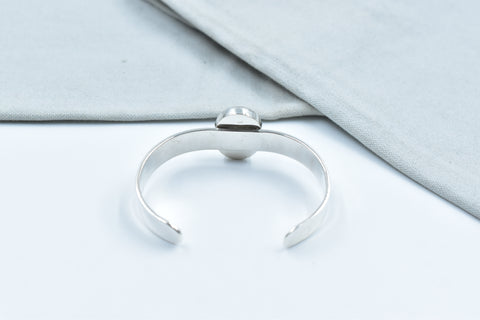 Handmade Number 8 Turquoise 925 Sterling Silver Bangle