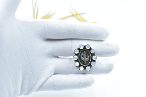 Handmade Mother of Pearl 925 Sterling Silver Ring