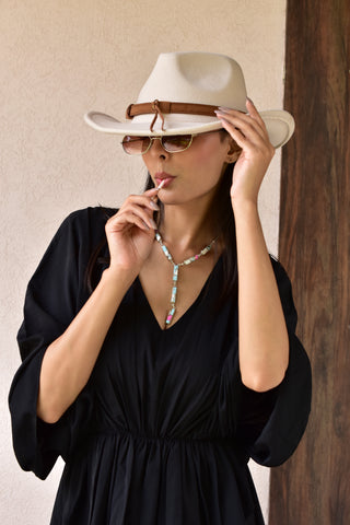 Handmade Cotton Candy Turquoise 925 Sterling Silver Necklace