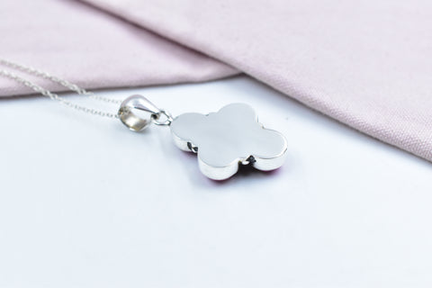 Handmade Cotton Candy Dahlia 925 Sterling Silver Pendant