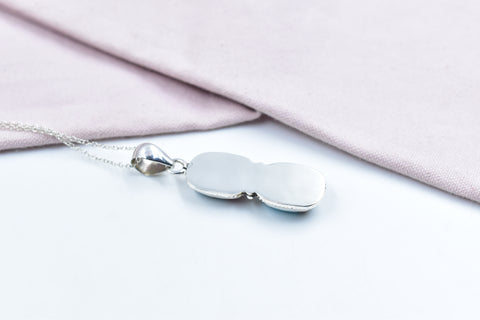 Handmade Cotton Candy Dahlia 925 Sterling Silver Pendant