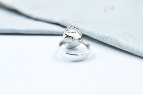 Handmade Sterling Opal & Sterling Silver Adjustable Ring