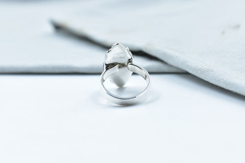 Handmade Sterling Opal &  Sterling Silver Adjustable Ring